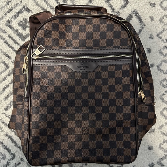 Louis Vuitton Dark Brown Checkered Backpack - Picture 1 of 9
